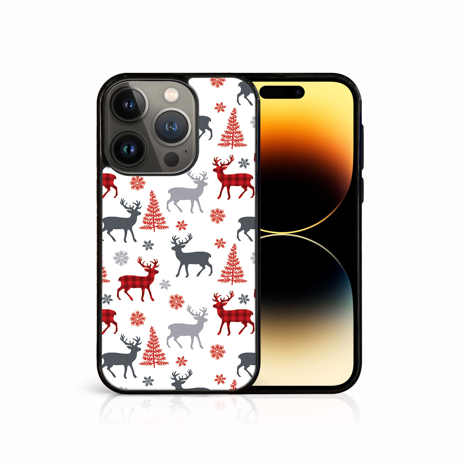 Husă MY ART Cu Design De Crăciun Apple I Phone 14 Pro DEER (068)