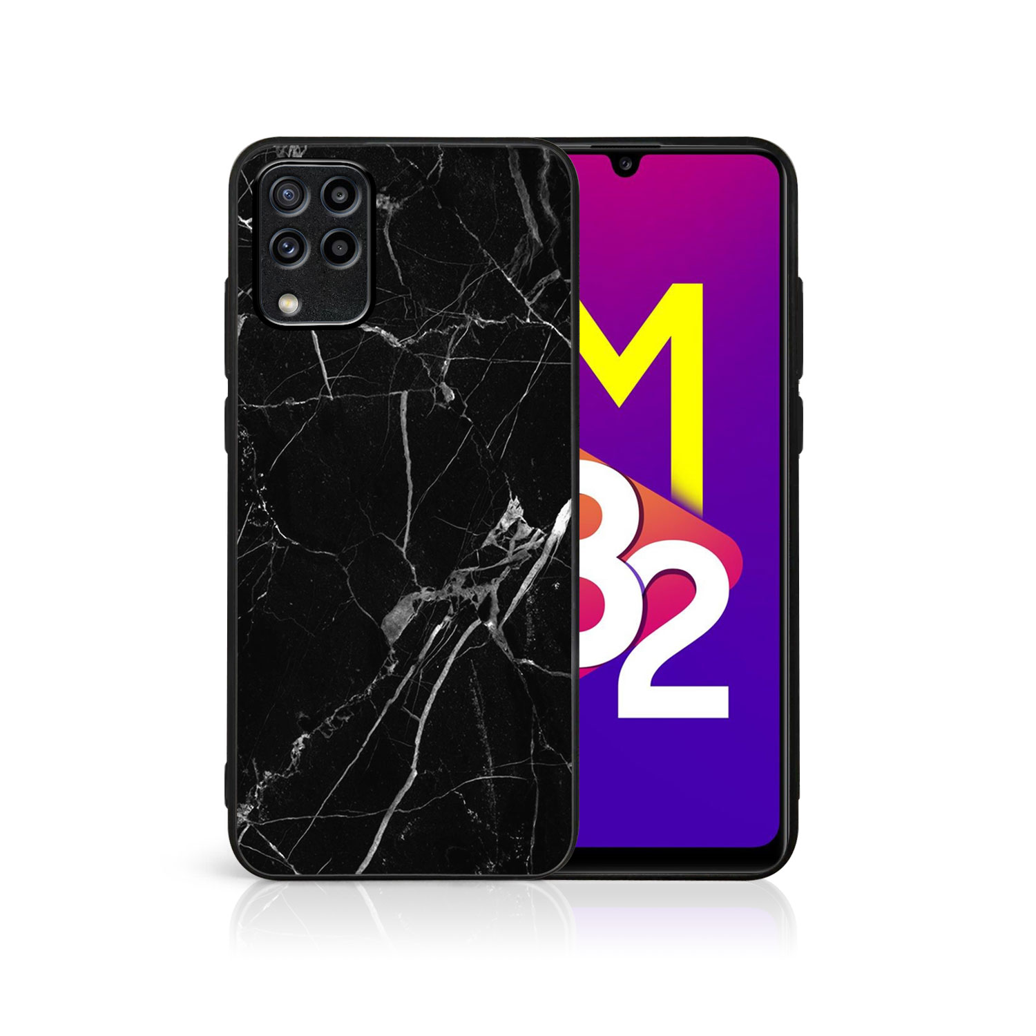 MY ART Husă De Protecție Pentru Samsung Galaxy M33 5G BLACK MARBLE (142)