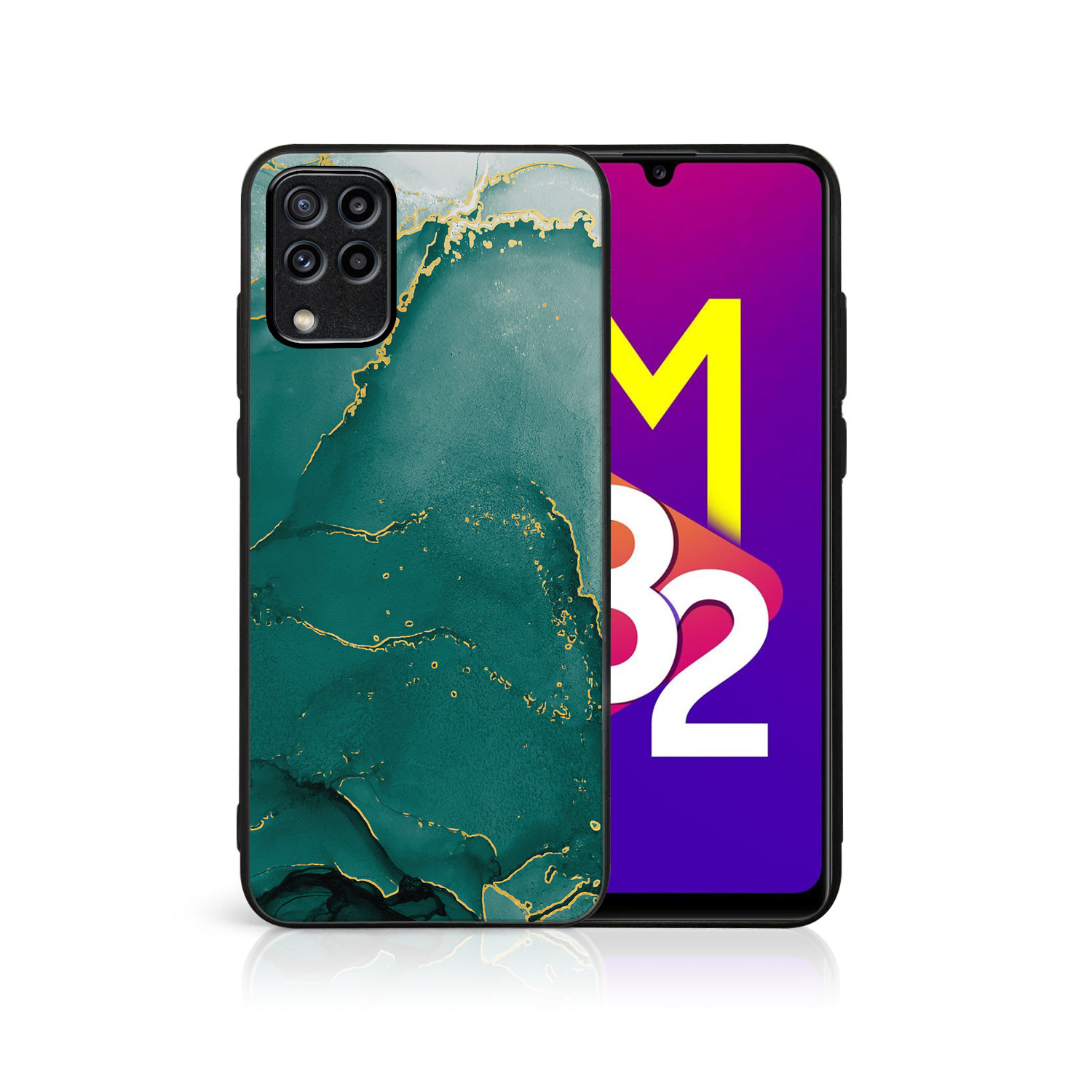 MY ART Husă De Protecție Pentru Samsung Galaxy M33 5G GREEN MARBLE (145)