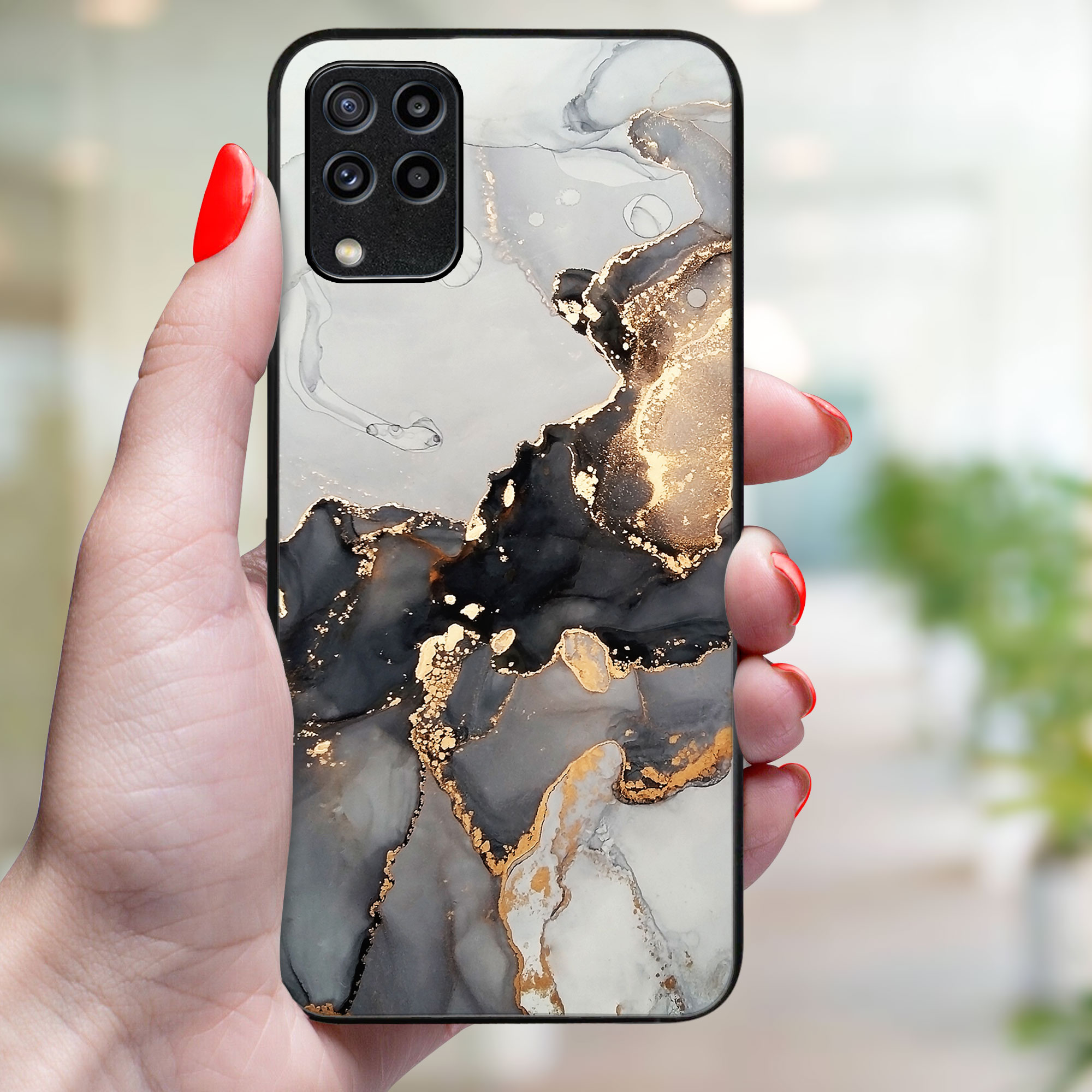 MY ART Husă De Protecție Pentru Samsung Galaxy M33 5G GREY MARBLE (140)