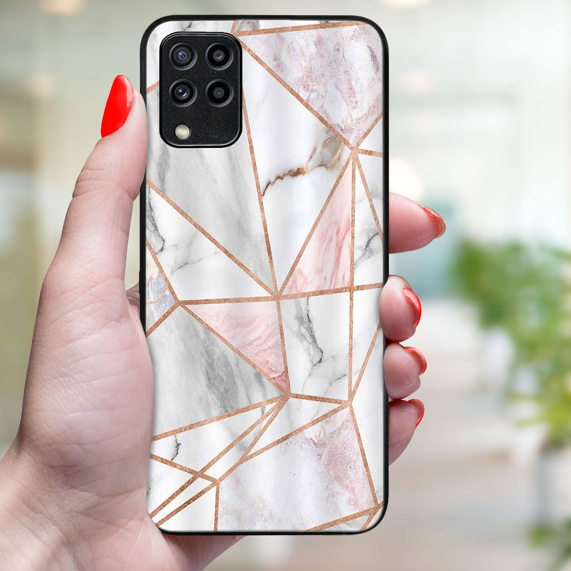 MY ART Husă De Protecție Pentru Samsung Galaxy M33 5G PINK MARBLE (143)