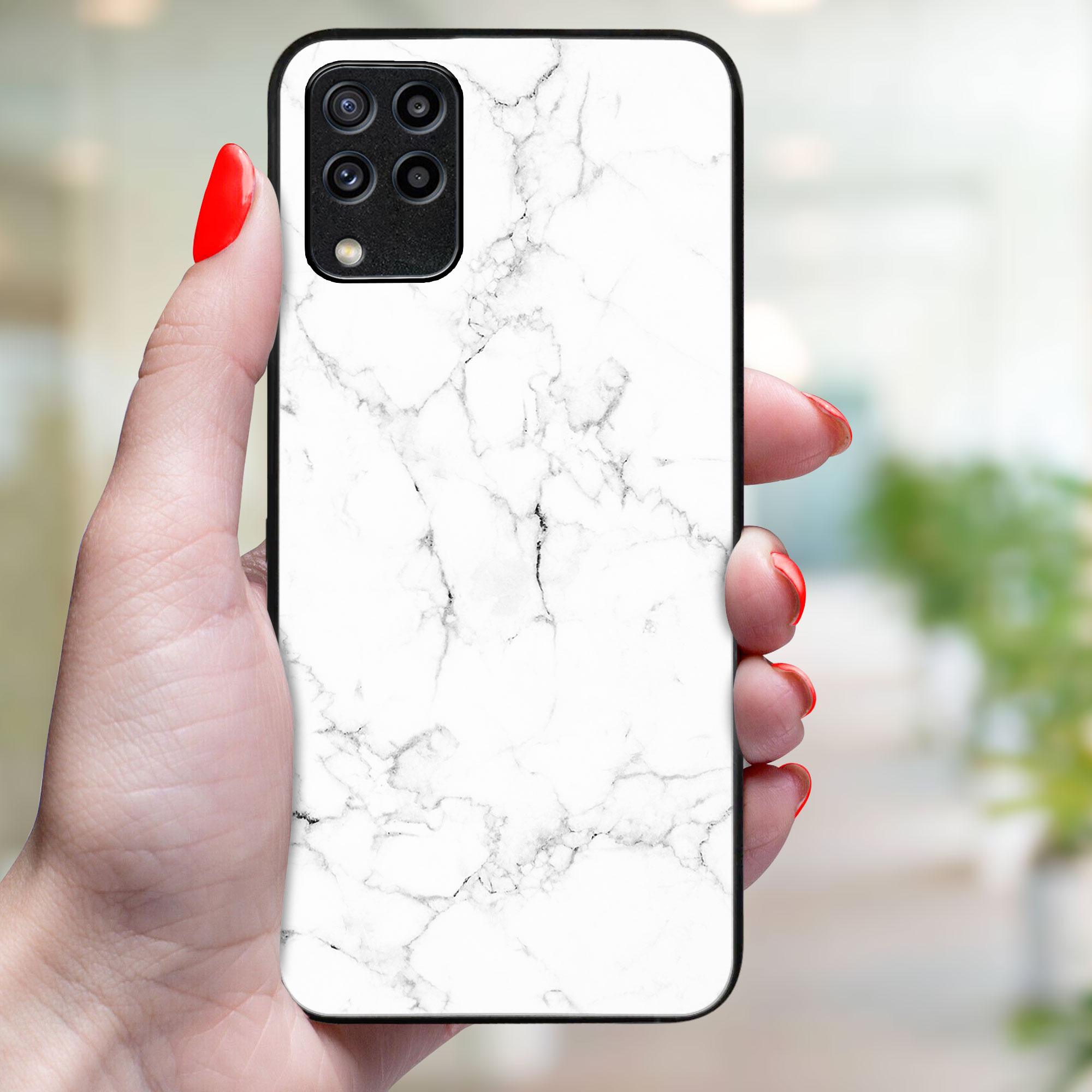 MY ART Husă De Protecție Pentru Samsung Galaxy M33 5G WHITE MARBLE (144)