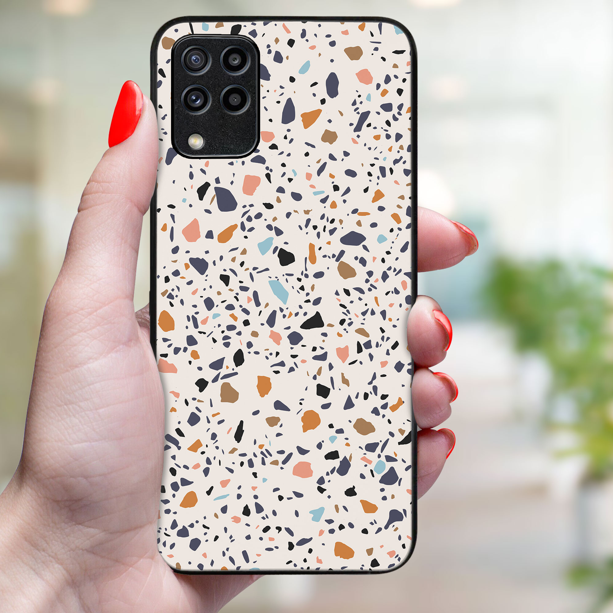 MY ART Husă De Protecție Pentru Samsung Galaxy M33 5G BEJ TERRAZZO (162)