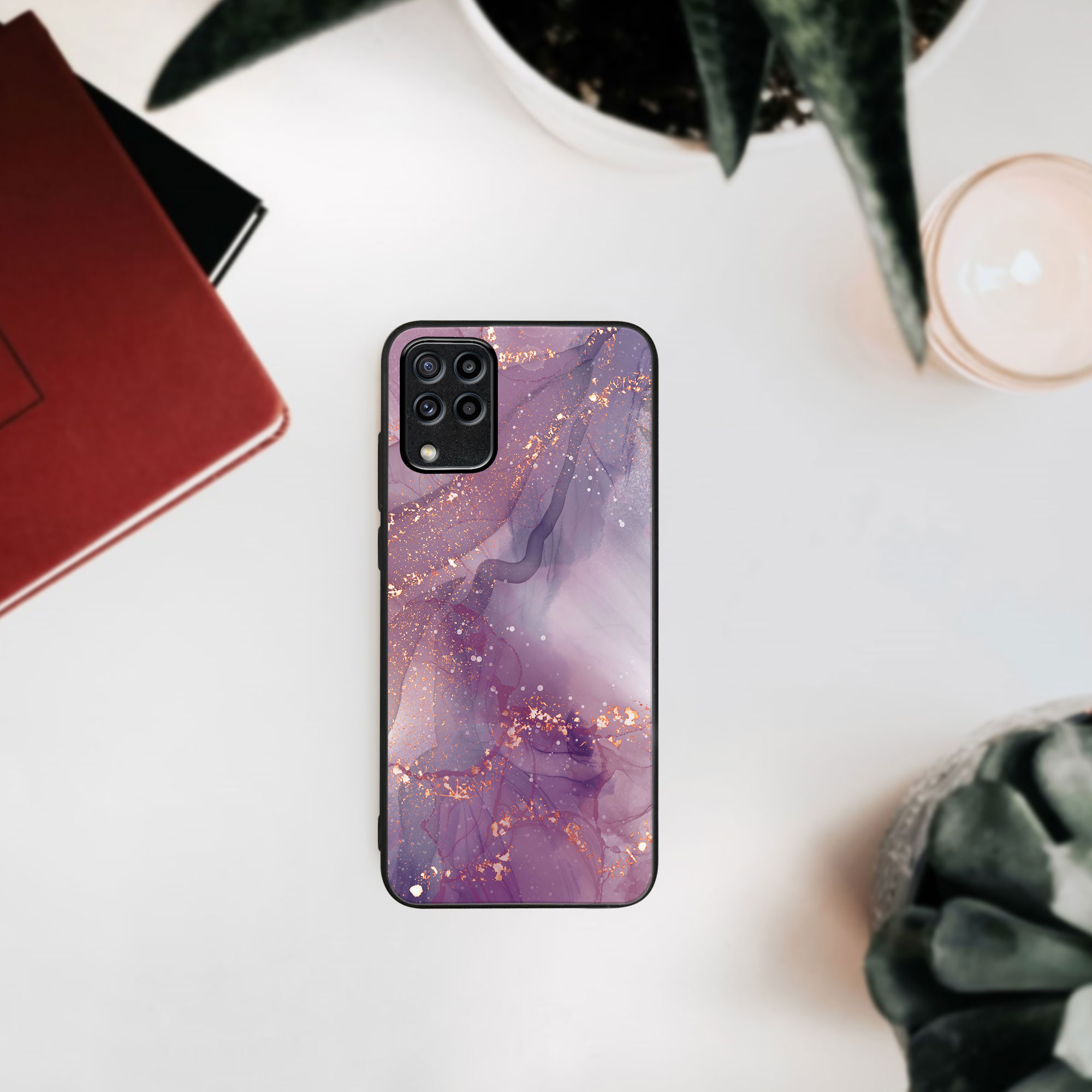 MY ART Husă De Protecție Pentru Samsung Galaxy M33 5G PURPLE (148)