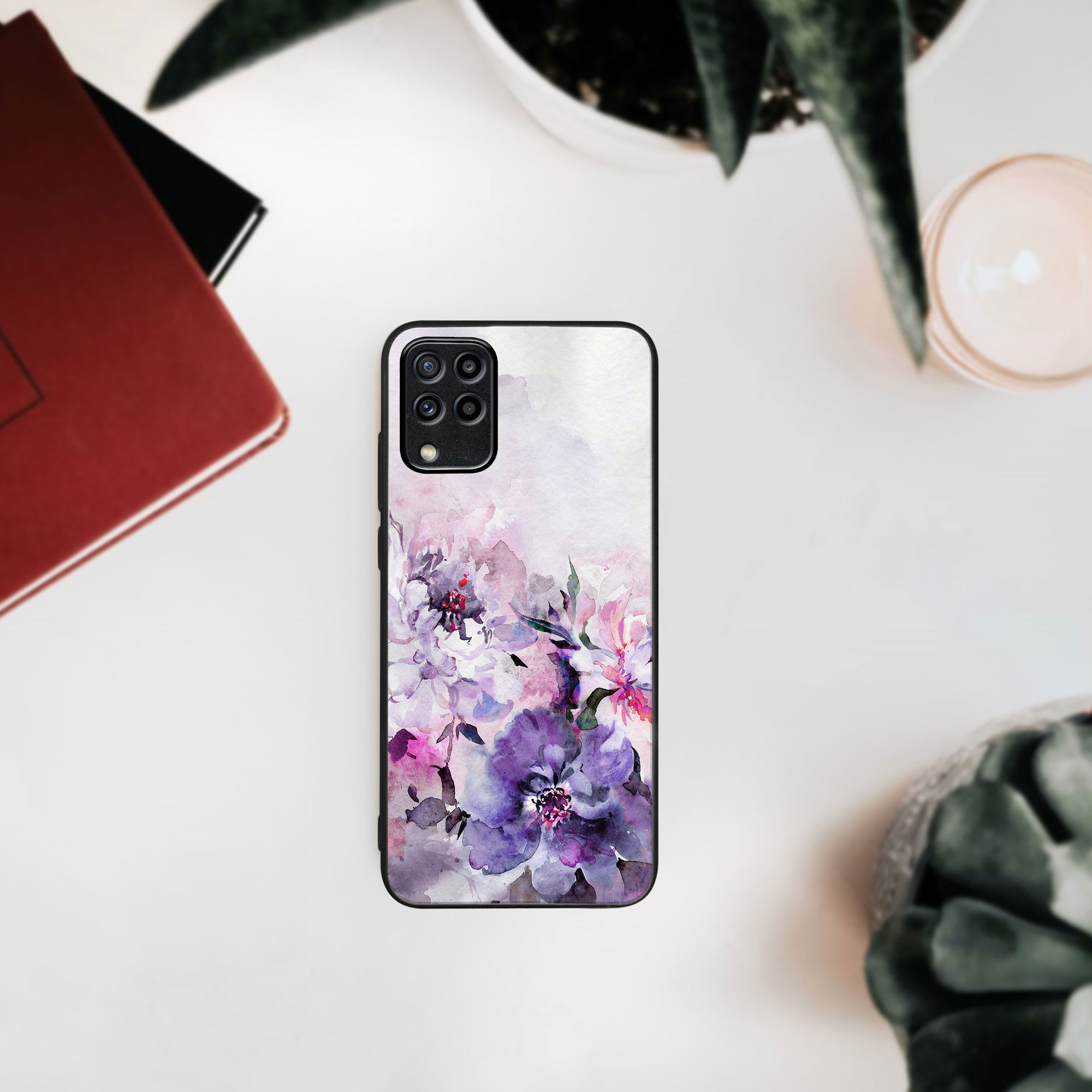 MY ART Husă De Protecție Pentru Samsung Galaxy M33 5G PEONIES (156)