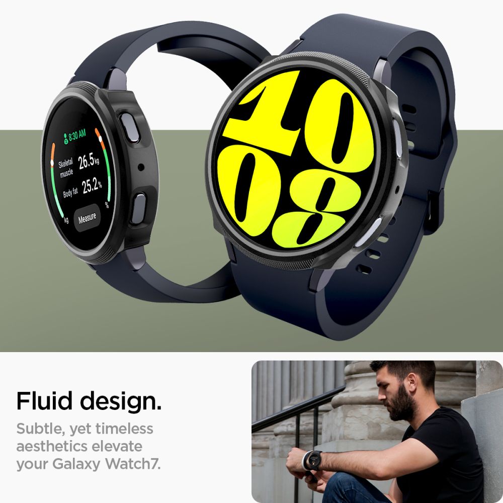 SPIGEN LIQUID AIR Husă Pentru Samsung Galaxy Watch 7 40mm MATTE BLACK