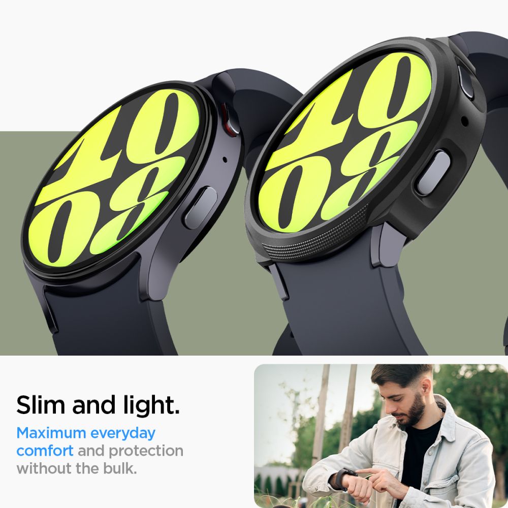 SPIGEN LIQUID AIR Husă Pentru Samsung Galaxy Watch 7 40mm MATTE BLACK