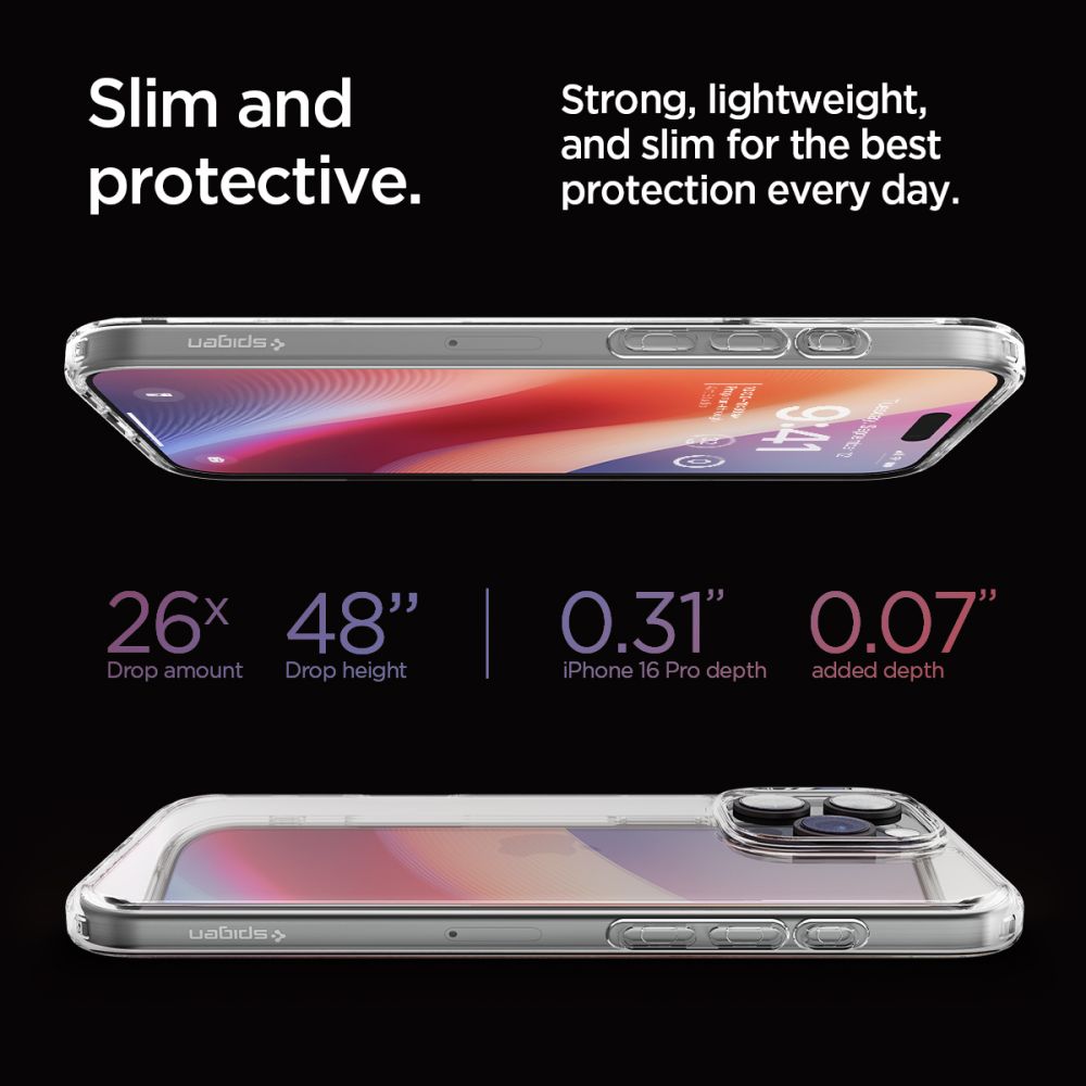 SPIGEN ULTRA HYBRID Apple IPhone 16 Pro CRISTAL TRANSPARENT