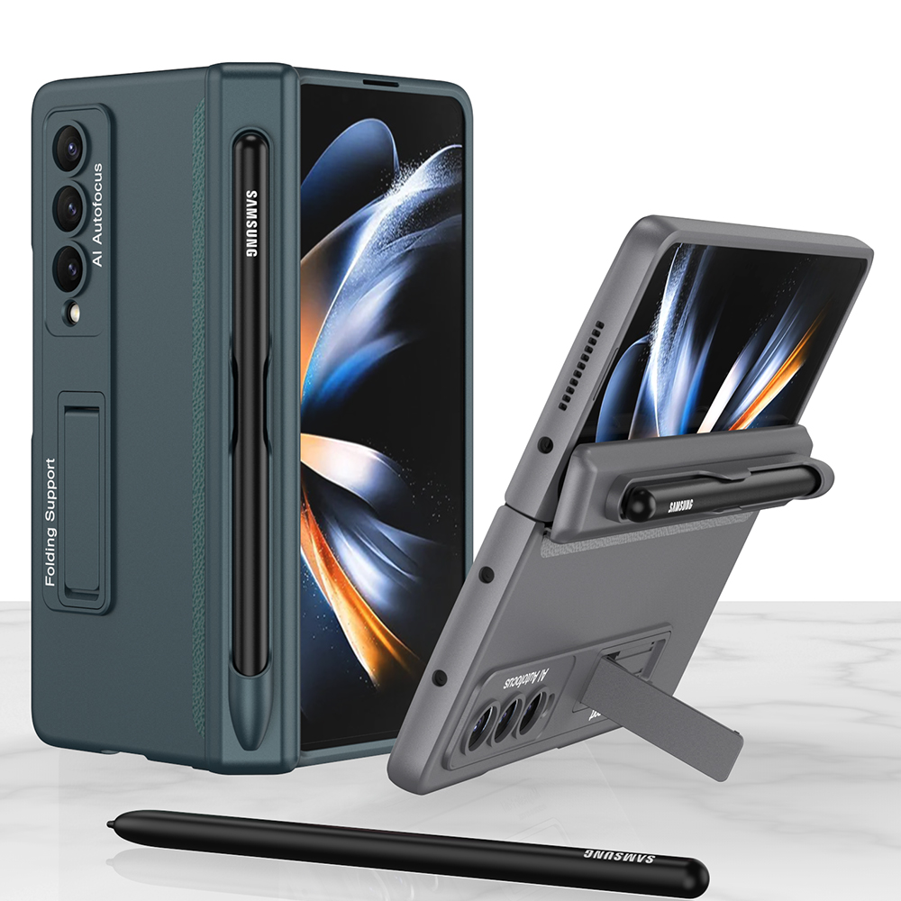 GKK SUPPORT Husă Cu Suport Samsung Galaxy Z Fold4 5G Verde