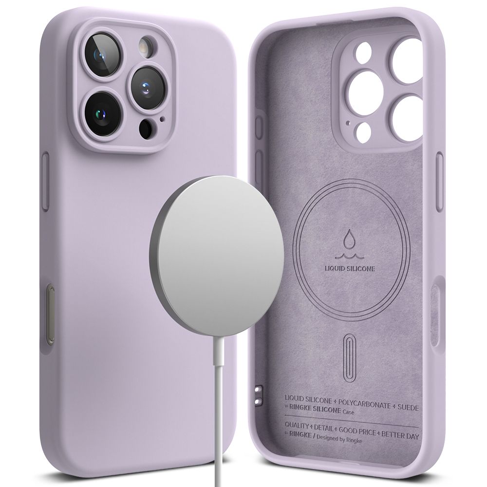 RINGKE SILICONE MAGSAFE Husă De Protecție Apple IPhone 16 Pro Max LIGHT PURPLE