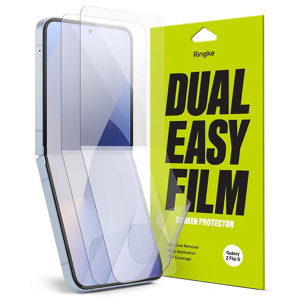 RINGKE DUAL EASY 2-PACK Film De Protecție Samsung Galaxy Z Flip6 5G CLEAR