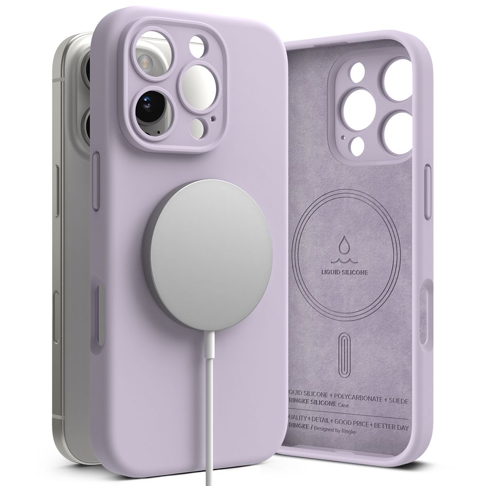 RINGKE SILICONE MAGSAFE Husă De Protecție Apple IPhone 16 Pro Max LIGHT PURPLE