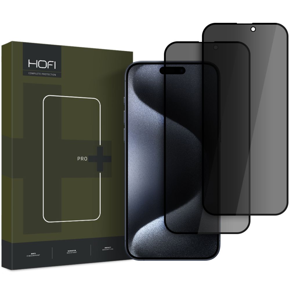 HOFI ANTI SPY GLASS PRO+ 2x Sticlă Cu Filtru ANTISPY Pentru Apple IPhone 16