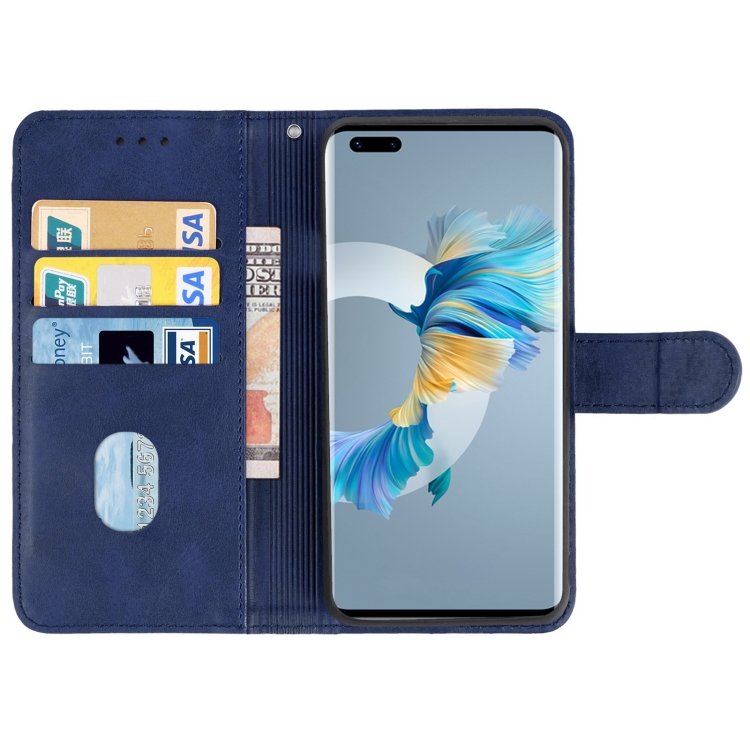 SMOOTH Husă Portofel Pentru Huawei Mate 40 Pro Albastru