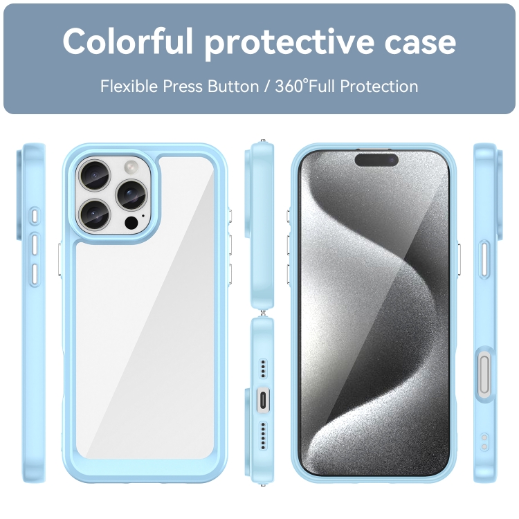 CRYSTAL Husă De Protecție Pentru Apple IPhone 16 Pro Max Albastru