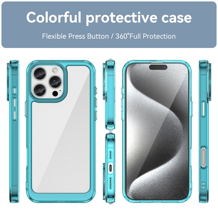 CRYSTAL Husă De Protecție Pentru Apple IPhone 16 Pro Max Turcoaz