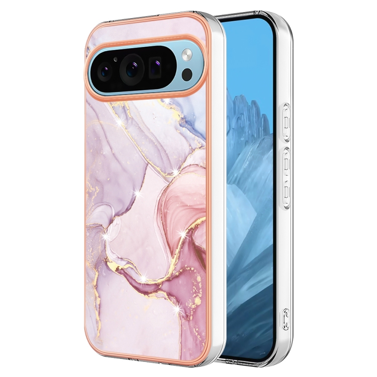 IMD MARBLE Husă De Protecție Pentru Google Pixel 9 / Pixel 9 Pro ROSE GOLD