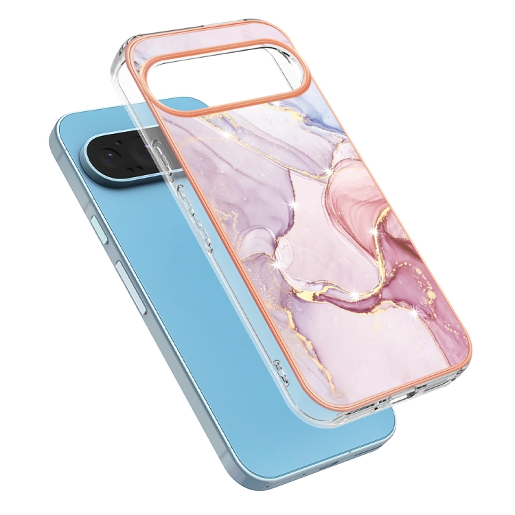 IMD MARBLE Husă De Protecție Pentru Google Pixel 9 / Pixel 9 Pro ROSE GOLD