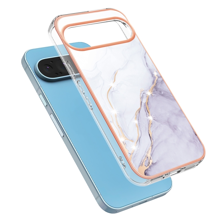 IMD MARBLE Husă De Protecție Pentru Google Pixel 9 / Pixel 9 Pro WHITE