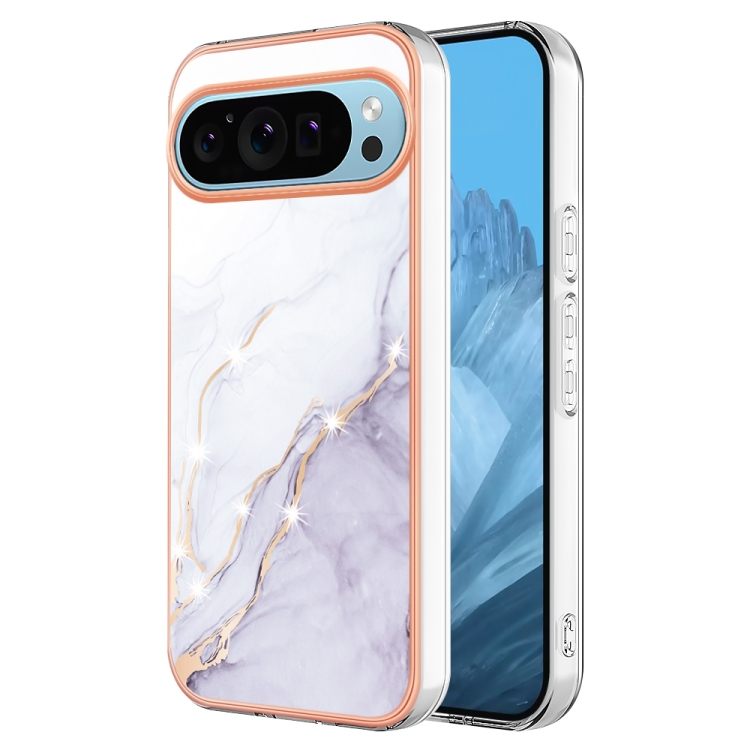 IMD MARBLE Husă De Protecție Pentru Google Pixel 9 / Pixel 9 Pro WHITE