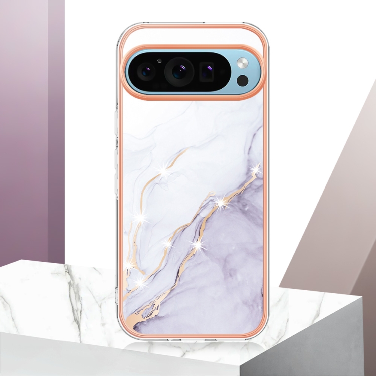 IMD MARBLE Husă De Protecție Pentru Google Pixel 9 / Pixel 9 Pro WHITE