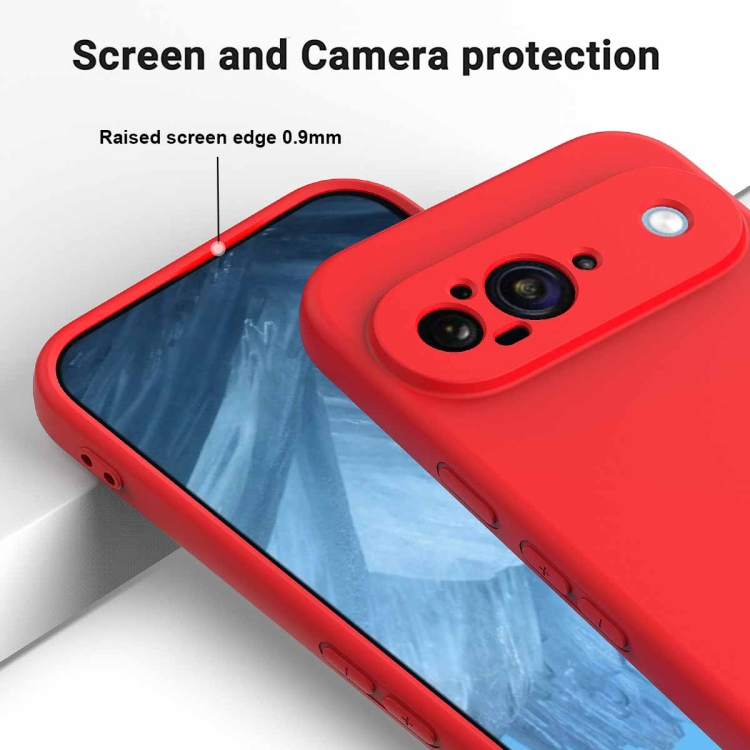 RUBBER Husă De Protecție Pentru Google Pixel 9 Roșu