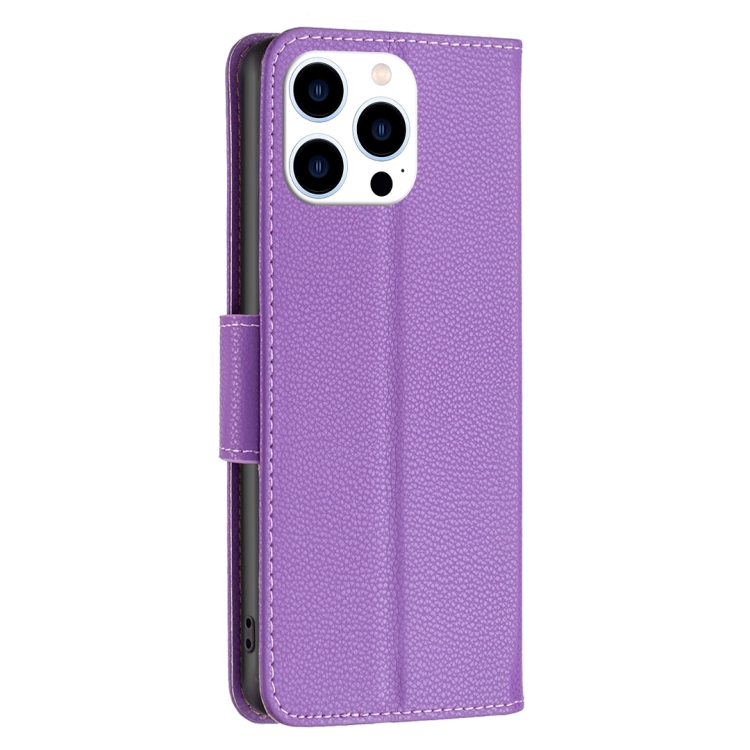 LITCHI Husă Portofel Pentru Apple IPhone 16 Pro Max Violet