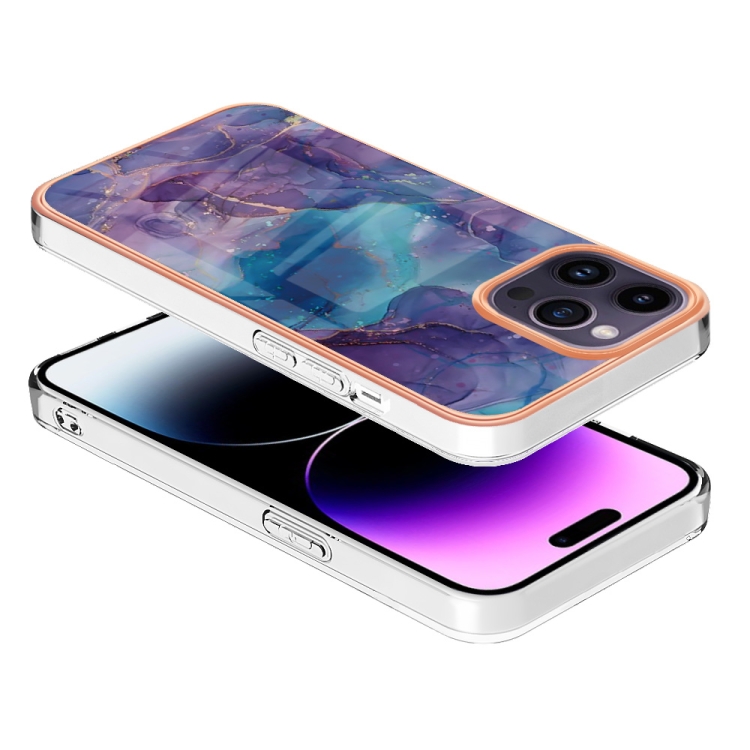 IMD MARBLE Husă De Protecție Pentru Apple IPhone 16 Pro Max PURPLE