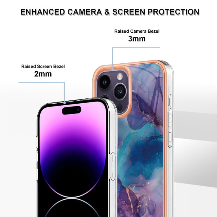 IMD MARBLE Husă De Protecție Pentru Apple IPhone 16 Pro Max PURPLE