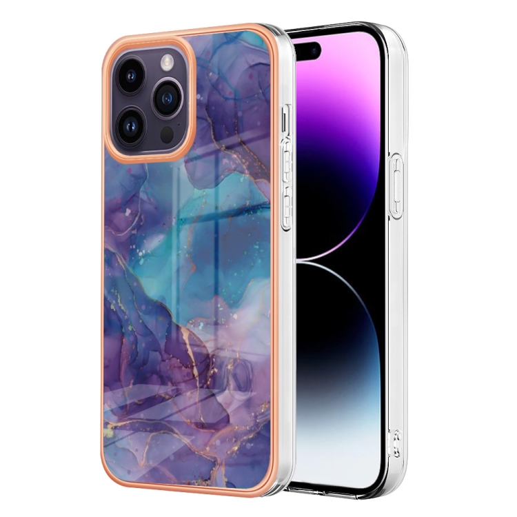 IMD MARBLE Husă De Protecție Pentru Apple IPhone 16 Pro Max PURPLE