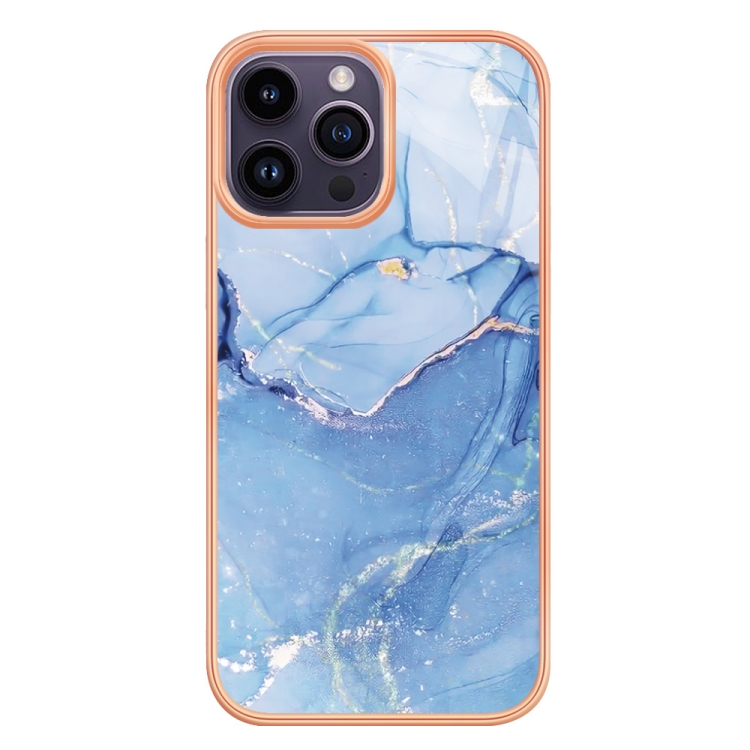 IMD MARBLE Husă De Protecție Pentru Apple IPhone 16 Pro Max BLUE