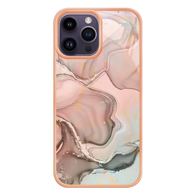 IMD MARBLE Husă De Protecție Pentru Apple IPhone 16 Pro Max ROSE GOLD