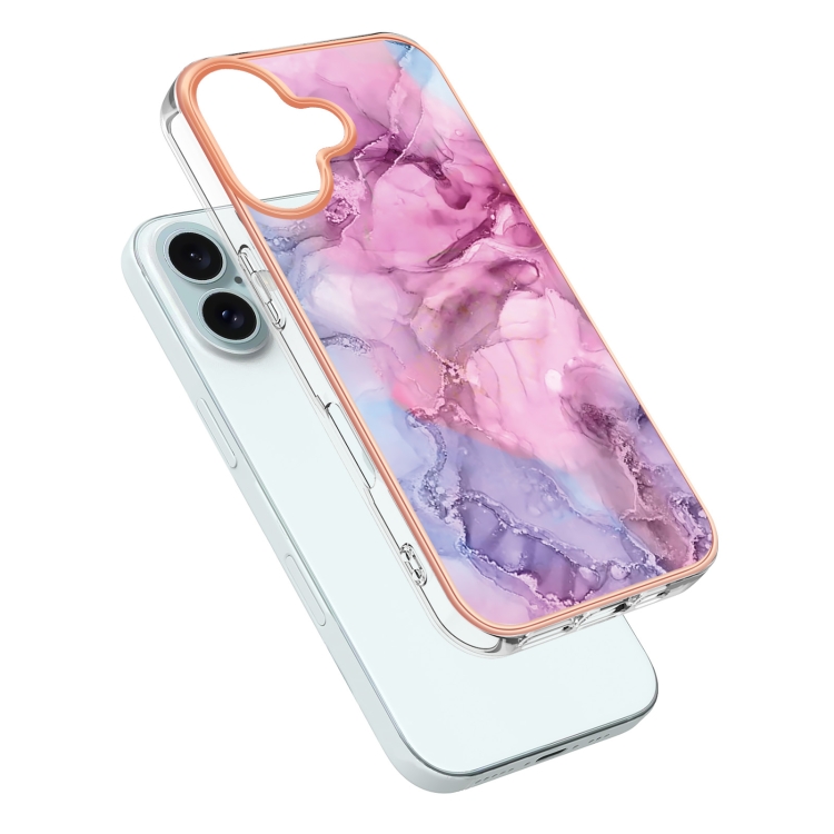 IMD MARBLE Husă De Protecție Pentru Apple IPhone 16 PINK