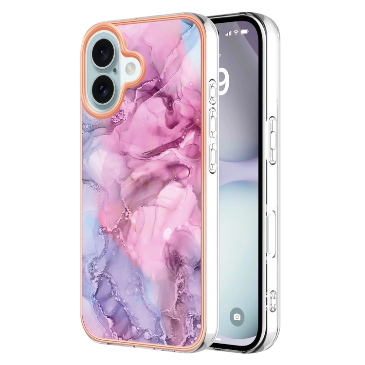 IMD MARBLE Husă De Protecție Pentru Apple IPhone 16 PINK