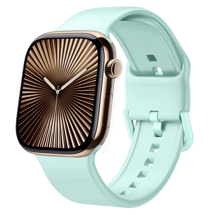 SILICONE Curea Interschimbabilă Pentru Apple Watch 10 46mm Mentol