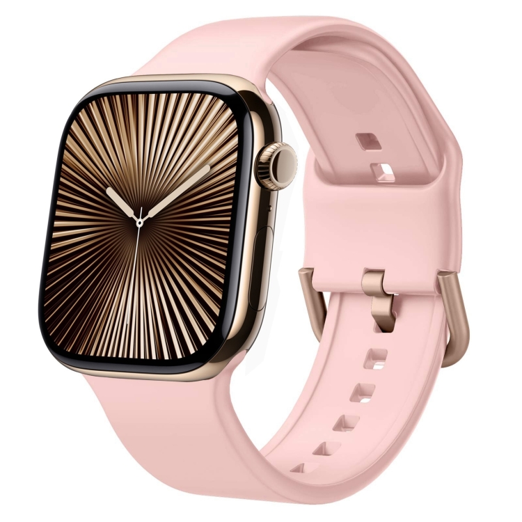 SILICONE Curea înlocuibilă Pentru Apple Watch 10 46mm Roz