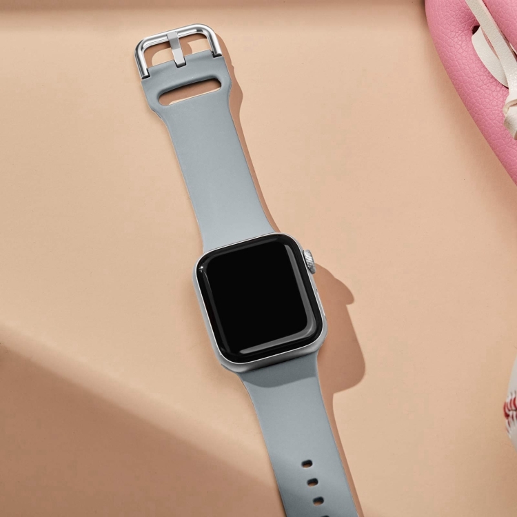 SILICONE Curea înlocuibilă Pentru Apple Watch 10 46mm Gri