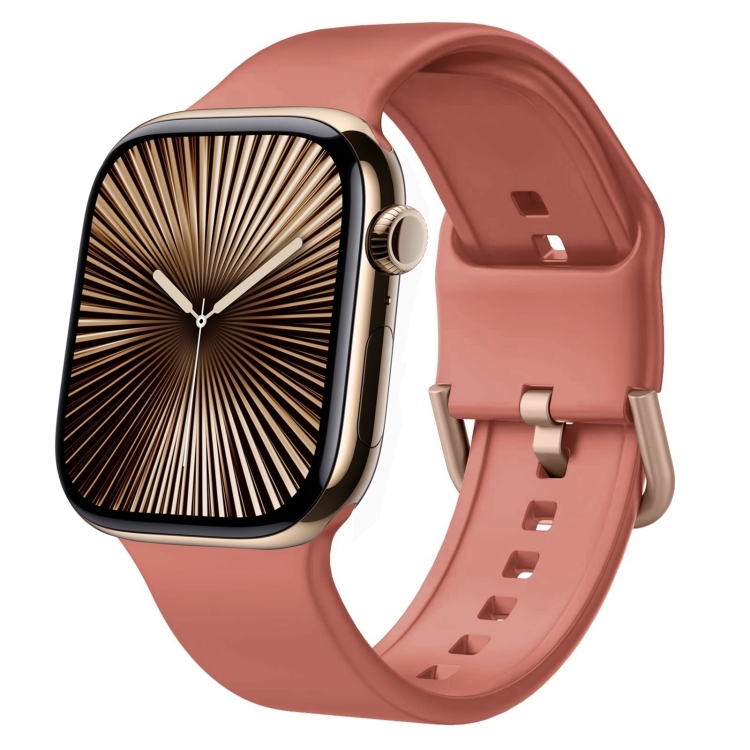 SILICONE Curea Interschimbabilă Pentru Apple Watch 10 46mm Coral