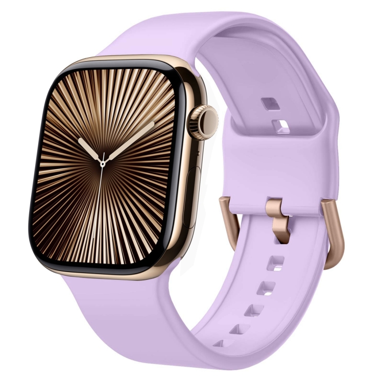 SILICONE Curea înlocuibilă Pentru Apple Watch 10 46 Mm Violet Deschis