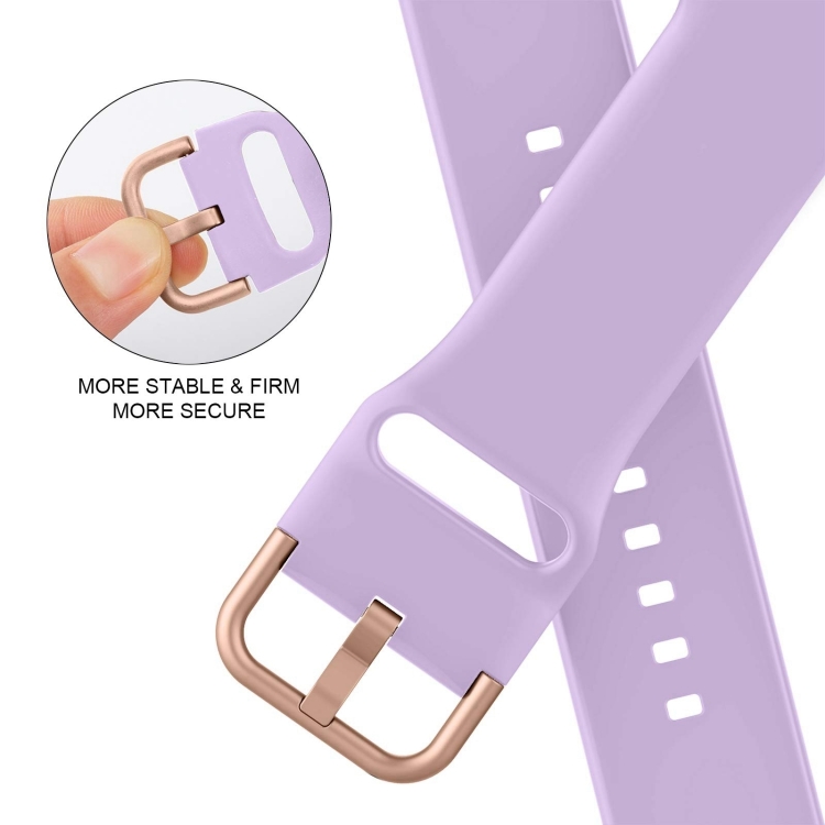 SILICONE Curea înlocuibilă Pentru Apple Watch 10 46 Mm Violet Deschis