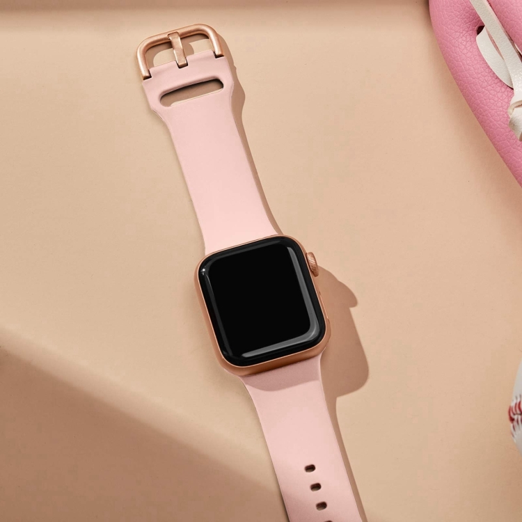 SILICONE Curea înlocuibilă Pentru Apple Watch 10 42mm Roz