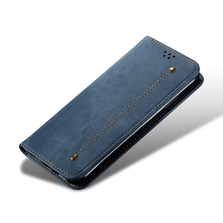 DENIM Husă Portofel Pentru Xiaomi Redmi Note 13 Albastru