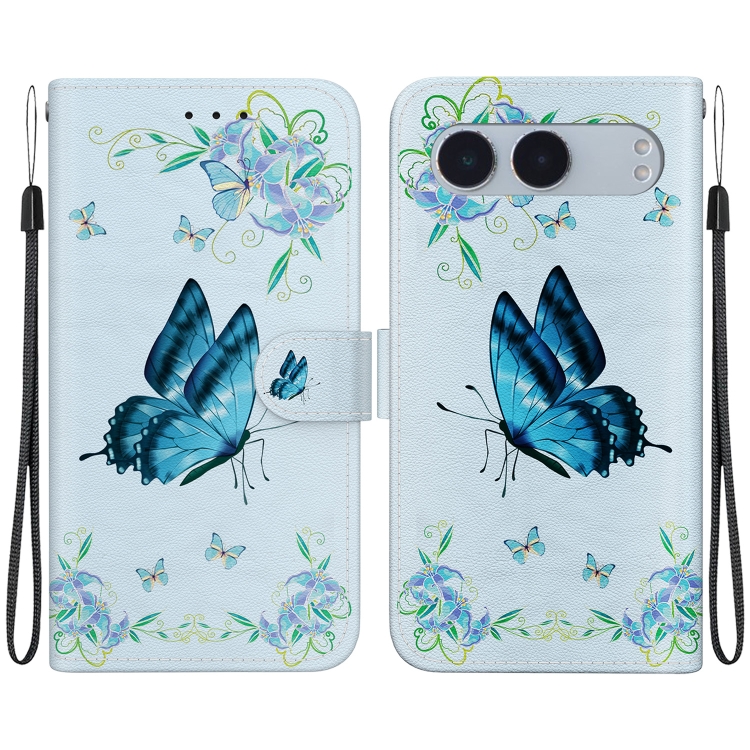 ART Husă Portofel Pentru OnePlus Nord 4 5G BLUE PANSIES