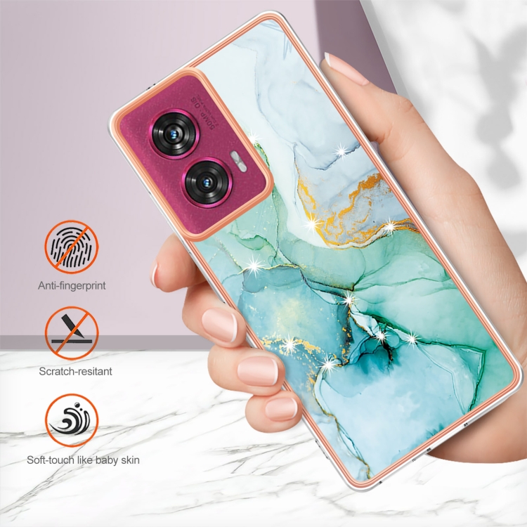 IMD MARBLE Husă De Protecție Pentru Motorola Edge 50 Fusion VERDE