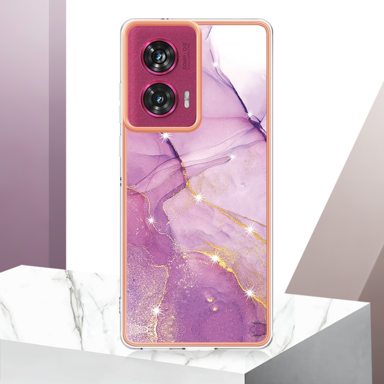 IMD MARBLE Husă De Protecție Pentru Motorola Edge 50 Fusion VIOLET