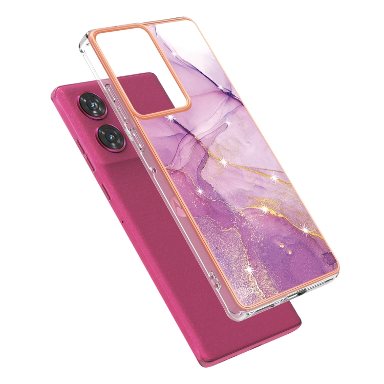 IMD MARBLE Husă De Protecție Pentru Motorola Edge 50 Fusion VIOLET