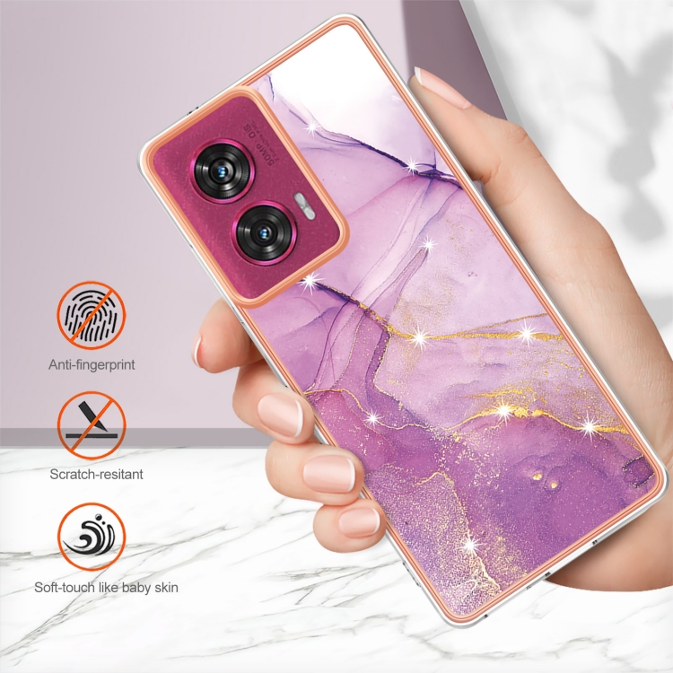 IMD MARBLE Husă De Protecție Pentru Motorola Edge 50 Fusion VIOLET