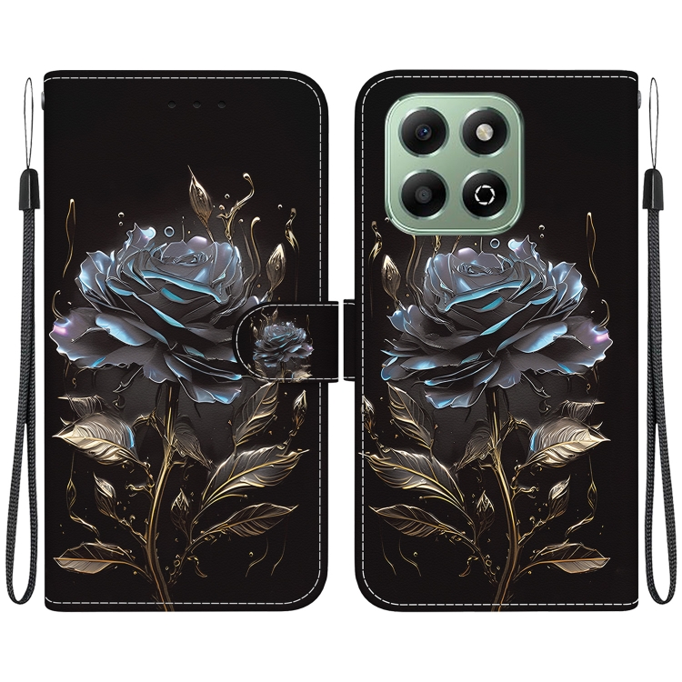 ART Husă Portofel Pentru Honor X6b BLACK ROSE