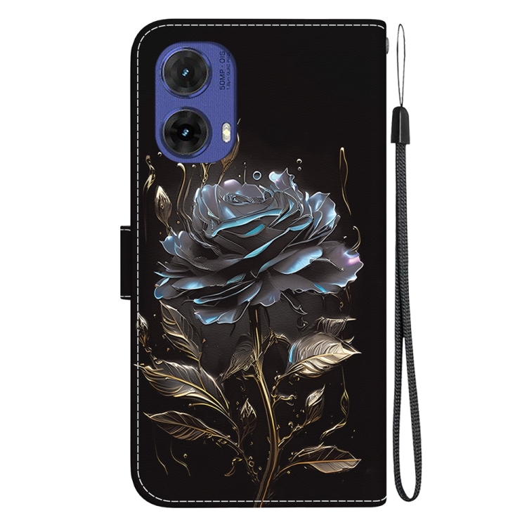 ART Husă Portofel Pentru Motorola Moto G85 5G BLACK ROSE