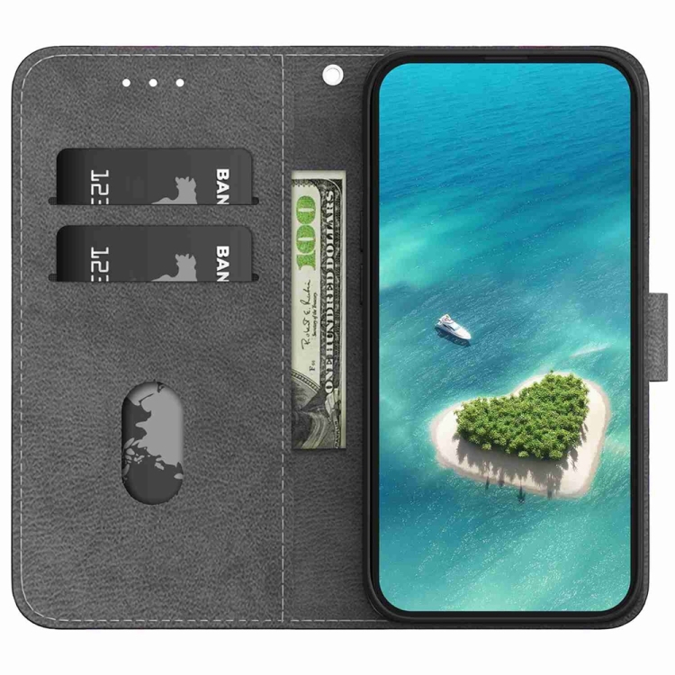 ART Husă Portofel Pentru Motorola Moto G85 5G BLACK ROSE